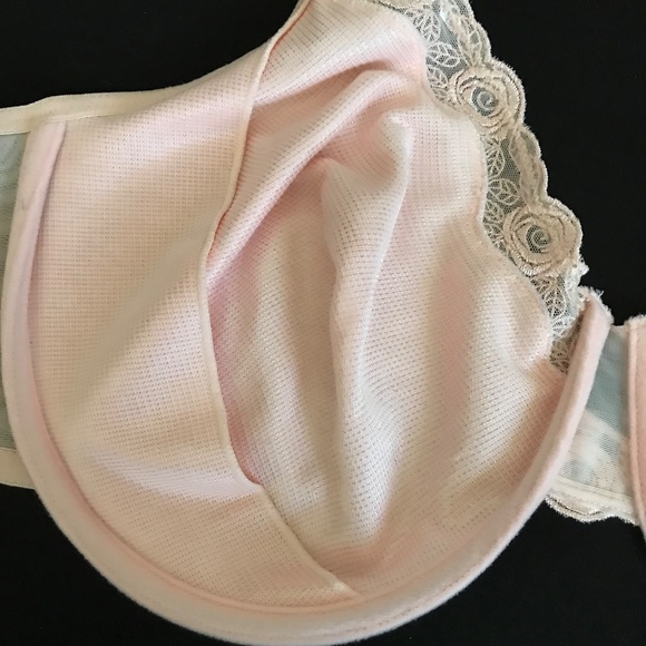 BREEZIES Lace Bra Pink Blush Underwire UltimAir Women’s Plus Size 44DD Size 44E - Picture 12 of 16